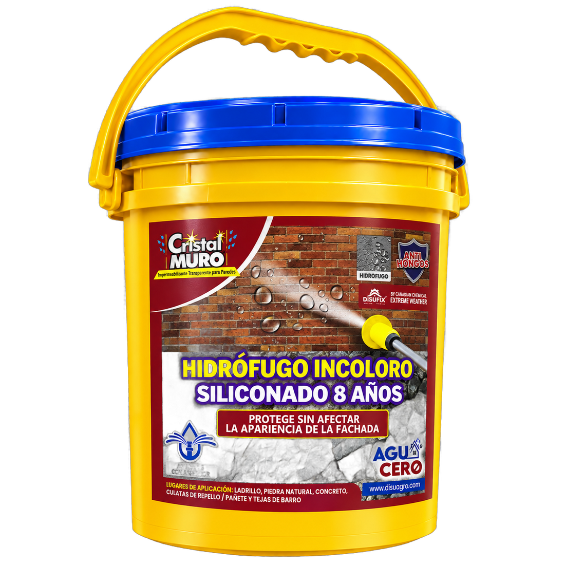 Cristal Muro Hidrófugo Incoloro — cuñete 19 L (19.000 ml)