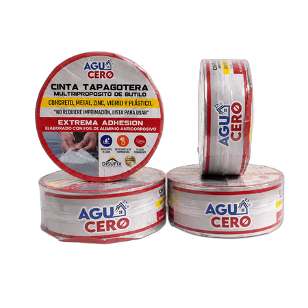 Cinta de Butilo Agua Cero Cinta 5 cm · 2 rollos