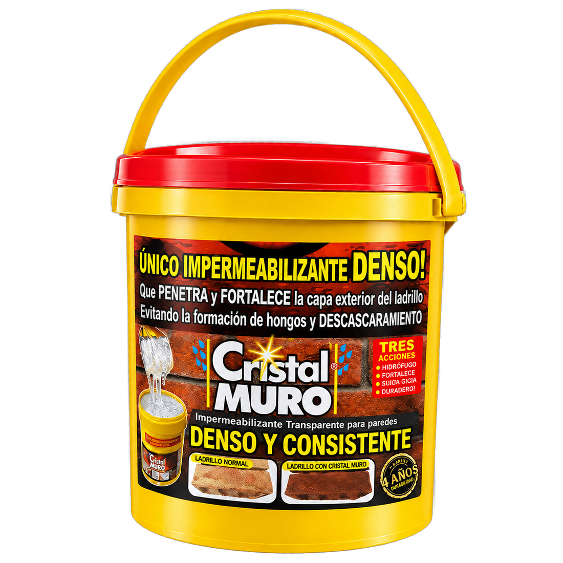 Cristal Muro Tonata Roja — balde (pague 4.750 ml y lleve 9.500 ml)