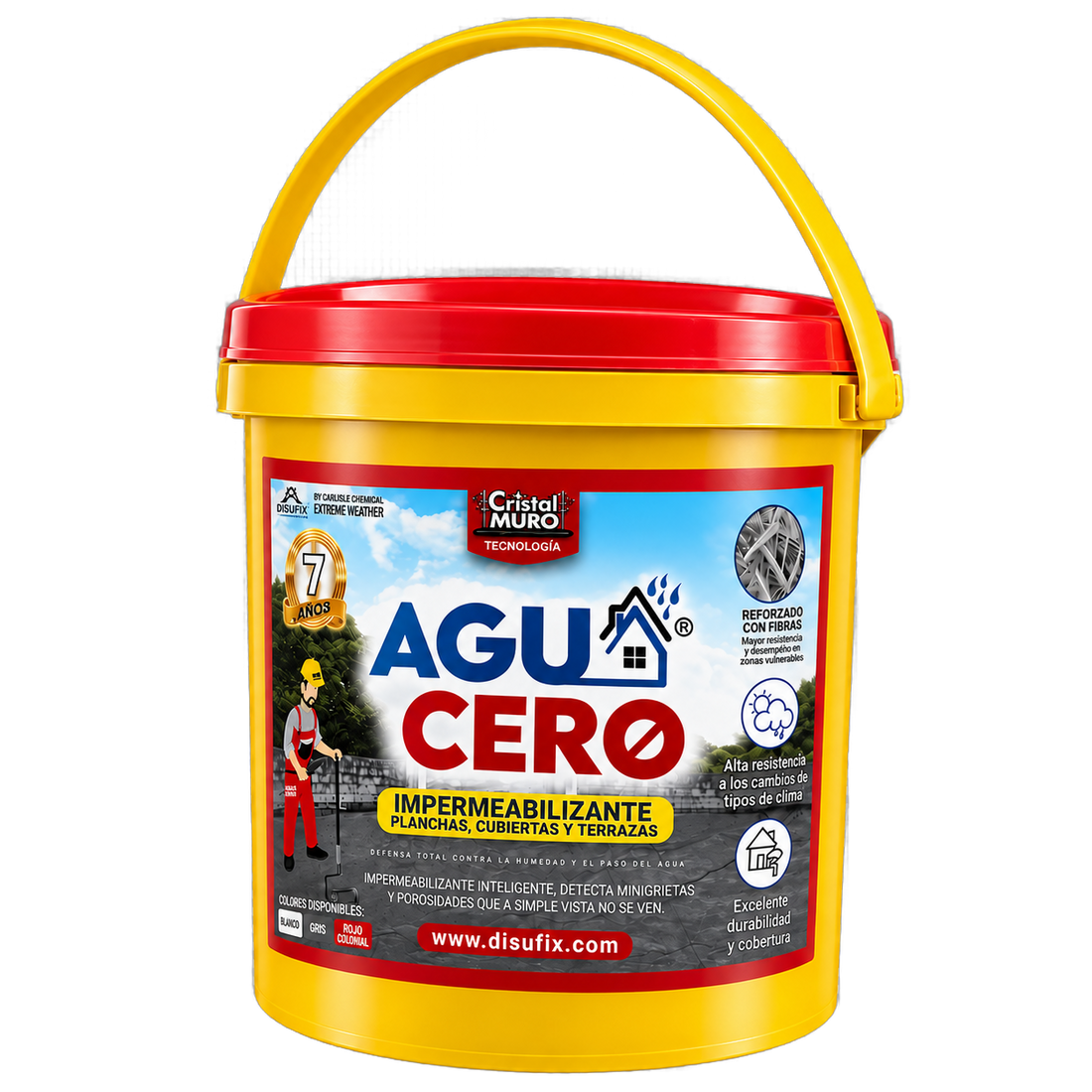 Agua Cero Rojo Colonial — balde (pague 4.750 ml y lleve 9.500 ml)