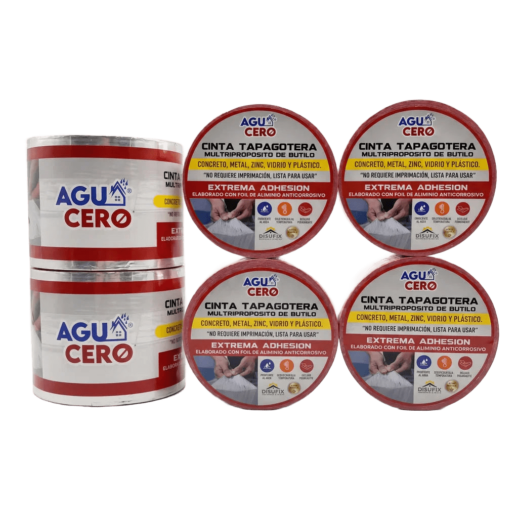 Cinta Tapagoteras 10 cm — 3+3 gratis (6 rollos)