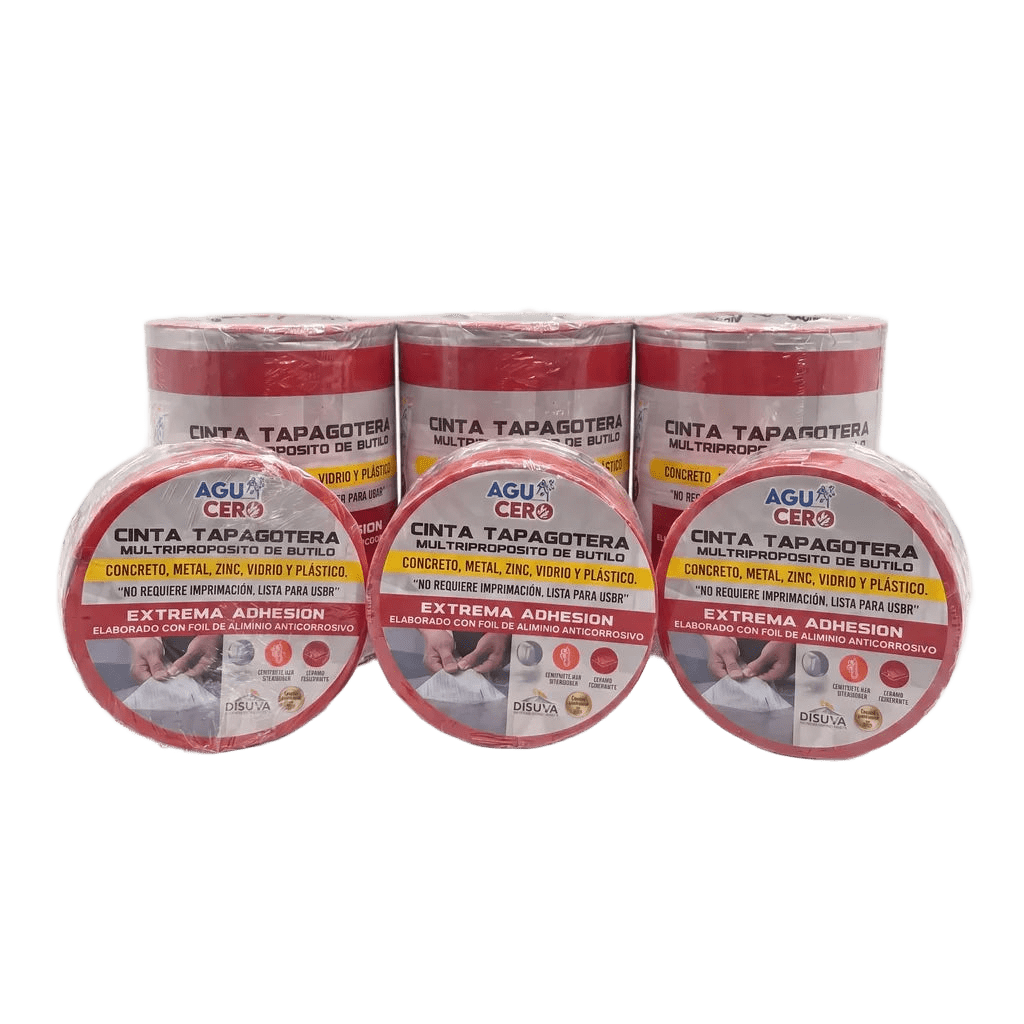 Cinta Tapagoteras 15 cm — 3+3 gratis (6 rollos)