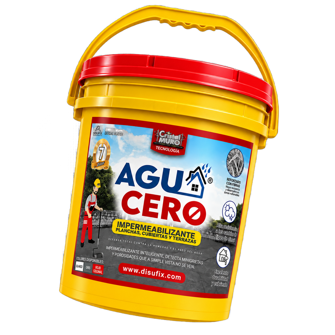 Agua Cero Rojo Colonial — cuñete (pague 9.500 ml y lleve 19.000 ml)
